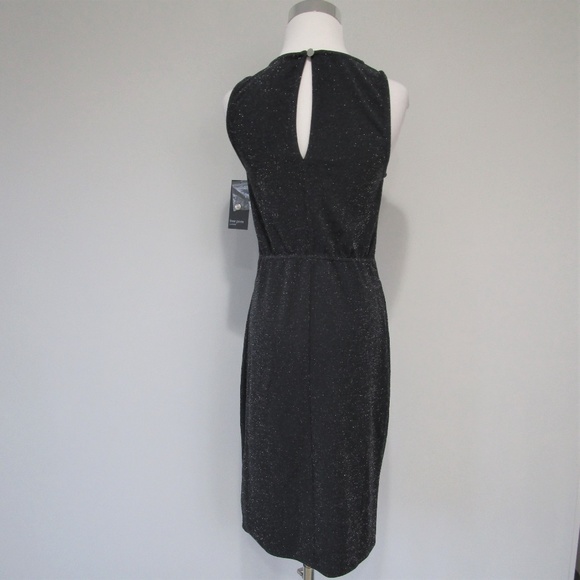 NWT Nordstrom Metallic Wrap Cocktail Midi Dress M - Picture 6 of 8